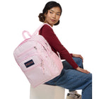 Jansport Big Student Backpack - 34 L - Pink Ice-Front utility pocket with organizer