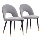 Zuo Menlo Dining Chair - Grey - Set of 2-Assembly required