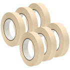 DSS Distributing Premium Grade Masking Tape - 1" x 55 yds - White - 6 Rolls-Perfect for school, home and office