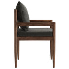 Modway Remington Wood Dining Armchair - Charcoal-Non-Marking Floor Glides