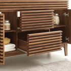 Modway Render 48" Single Sink Compatible Bathroom Vanity Cabinet - Walnut-MDF and Particleboard