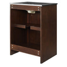 Modway Appia 24" Bathroom Vanity - Walnut/Black-Adjustable Shelf