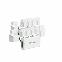 Emporia Vue 3 Smart 3-Phase Home Energy Monitor with 8 50A Circuit Level Sensors-Ready for three phase electrical systems and includes an extra 200A sensor designed for light commercial three phase four wire installations up to 415Y 240VAC and less than 600A, compatible with systems that use a neutral connection and not compatible with three phase three wire delta systems with no neutral so no additional sensor purchase is required