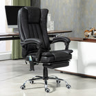 Vinsetto Executive Massage Office Chair with 6-Point Vibration - Black-Microfibre is breathable, comfortable, easy-care, and resistant to the wear and tear of busy households