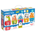 Banana Panda Make-a-Match Puzzle - Number Train-Mixing and Matching Pieces Promotes Creativity - the unique 2-in-1 format encourages kids to explore non-obvious combinations with the round matching elements