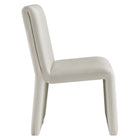 Modway Emory Upholstered Performance Velvet Dining Side Chair - Alabaster-Arrives Fully Assembled