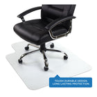 Mount-It! Hard Floor Chair Mat with Lip - 35.5" x 47" - Clear Vinyl-Textured non-slip surface keeps the mat in place