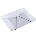 JAM Paper Plastic Portfolio with Hook Closure Medium - 6 1/2 x 9 1/2 x 1/4 - Clear Frost-This simple, reliable portfolio is the perfect way to carry all your files, paperwork, notebooks, and art projects