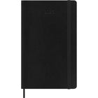 Moleskine 2026 Classic 12-Month Soft Cover Weekly Planner - 5" x 8.25" - Black-Rounded corners, elastic closure and matching ribbon bookmark