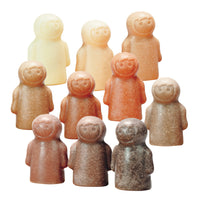 Yellow Door Little People Like Me 10-Piece Set-These charming, tactile play people have been designed to represent different skin tones, helping children identify with the figures and see themselves in play.