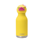 ASOBU Duck Bestie Bottle- Vacuum Insulated - Stainless Steel - Silicone Straw - 16oz-Remains cold for hours, leakproof screw on lid, 16oz