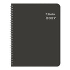Blueline 2027 DuraGlobe Monthly Planner with Twin-Wire Binding and Semiflexible Cover - 8-7/8" x 7-1/8" - Bilingual-One month on each spread, one ruled block per day
