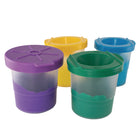 Creativity Street No-Spill Round Paint Cups with Colored Lids - 3" Diameter - 2 Packs of 10-Great to use when painting