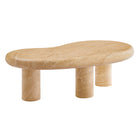 Modway Elowen Indoor/Outdoor Patio Textured Faux Travertine Coffee Table - Travertine-9