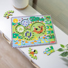Melissa & Doug 24-Piece Wooden Animal Chase Jigsaw Spinning Gear Puzzle-9