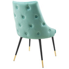 Modway Adorn Tufted Performance Velvet Dining Side Chair - Mint-Comes Fully Assembled