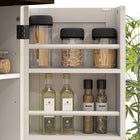 HOMCOM 64" H Kitchen Pantry Cabinet with Adjustable Shelves - White-Colour: White 