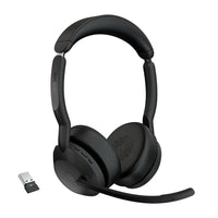 Jabra Evolve2 55 Link380A MS Stereo-Headset Type: Wireless Stereo On-Ear Headset