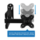 Mount-It! Full Motion Small TV Wall Mount-Extends from 1.75" to 15" from the wall