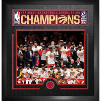 Frameworth Toronto Raptors 2019 NBA World Championship Team Photo - Framed Print - 28" W x 27" H-Officially licensed by the NBA featuring the Toronto Raptors 2019 World Championship team photo with the full roster and Larry O'Brien Trophy