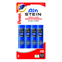Pentel Ain Stein Lead Pack - 0.5mm - HB - 160 Pack-Proprietary lead formula resists breaking