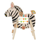 Manhattan Toy Wooden Activity Toy Safari Zebra-Wood design