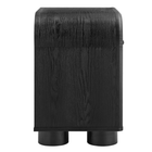 Modway Bellamy Curved 1-Drawer Nightstand - Black Oak-7