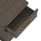 Manhattan Comfort Clifford Traditional 3-Drawer Nightstand - Walnut-Sleek Hardware: Modern drawer pull adds contrast and a clean, contemporary touch