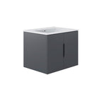 Modway Vitality 24" Bathroom Vanity - Grey/White-Modern Bathroom Vanity