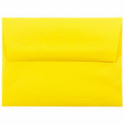 JAM Paper A2 Coloured Invitation Envelopes - 4.375 x 5.75 - Yellow Recycled - 50 Pack-Envelope Features: Straight gummed flap closure, high quality smooth paper finish, made with 30% recycled materials