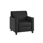 Flash Furniture Hercules Diplomat Wood Reception Sets, Black (BT827SETBK)-Fixed Back and Seat Cushions