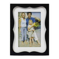 Splash Photo Frame - 4" W x 6" H - Black/White-4x6