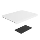 SHOPPINGALL Pack of 2 Steel Desk Reinforcement Plate for Fragile Tabletop- SA-A83-White-[DIMENSIONS] The top plate measures 21.8 cm/8.6" x 16cm/6.3" The bottom plate measures 11.9 cm/4.7x 6.5/2.7" The plates are 0.25cm/0.1" thick