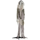 Outsunny 6' Animated Prop Skeleton Witch Halloween Decoration-Life-sized 74.8" (190 cm), realistic skeleton witch design adds a spooky focal point to your decor 