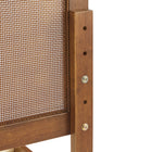 Modway Sirocco Rattan and Wood Twin Platform Bed - Walnut-Weight Capacity: 794 lb