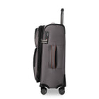 Ricardo Beverly Hills Montecito 3.0 Softside 21" Carry On Luggage - French Grey-Perforated faux-leather accents