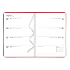 Letts 2026 Conscious Weekly/Monthly Planner with Embossed Cover - 8-1/4" x 5-5/6" - Berry - Multilingual-Semi-flexible, soft-touch cover with an embossed design