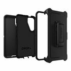 OtterBox Defender Case for Samsung Galaxy S24 Plus - Black-Durable rubber outer cover provides drop-resistant grip
