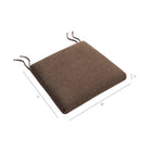 Modway Jax Fabric Dining Chair Seat Cushion - Cocoa-Textured Fabric Cover