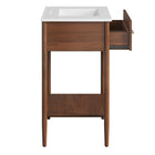 Modway Zaire 30" Bathroom Vanity - Walnut/White-Assembly Required