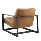 Modway Seg Vegan Leather Accent Chair - Tan-5
