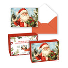 Pierre Belvedere 2025 Christmas Cards - Vintage Santa Claus - English - 20 Pack-Blank interiors for personalized greetings