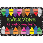 Ashley Productions The Original Fun Mat Welcome Mat - 15.5" x 23.5" - Everyone Crayons Composition-Measurement & Design: The Everyone Crayons Composition Mat measures 15.5" x 23.5".