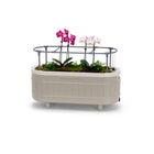 Permasteel Self-Watering Planter Box with Mounting Brackets - Taupe-Drain Plug