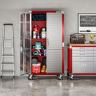 Seville Classics UltraHD Storage Cabinet - 36" L x 18" W x 72" H - Red-Dimensions: 36" L x 18" W x 72" H