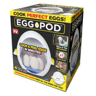 As Seen on TV Egg Maker Steamer-Egg Pod microwave egg boiler cooker holds 4 eggs securely with interior aluminum flat heating plate
