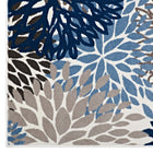 Modway Calithea Vintage Classic Abstract Floral Area Rug - 5 ft W x 8 ft L - Blue Brown/Beige-100% Soft Heat-Set Polypropylene