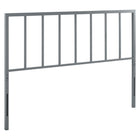 Modway Tatum Metal King Headboard - Grey-Metal King Headboard