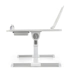 ShoppingAll Adjustable Portable Foldable Lap Desk with Tablet Slot and Drawer - Black-Multi-Use Slot: Includes a slot that serves as a stable stand for tablets, eReaders, laptops, and books, enhancing your digital and reading experience.