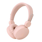 Basic Tech Bluetooth Over The Ear Kids Foldable Headphones - Pink-6 playback hours